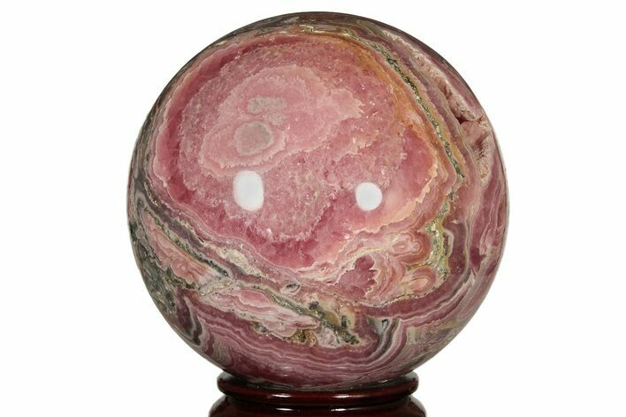 Polished Rhodochrosite Sphere - Argentina #209156